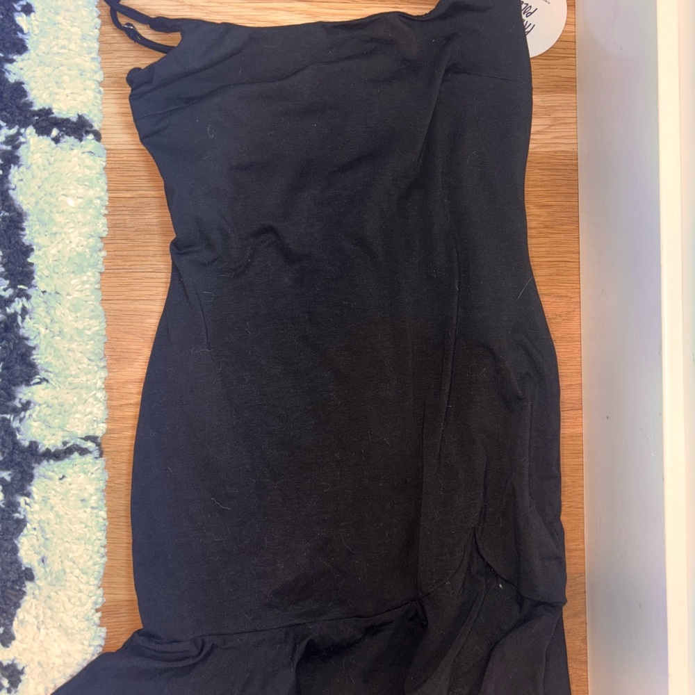 Princess Polly Black One Shoulder Dress